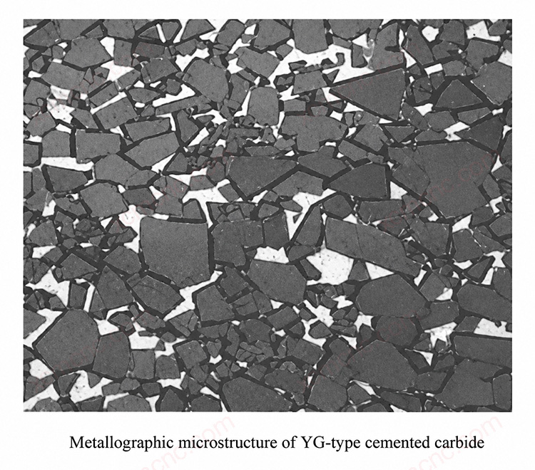 Metallographic structure of YG hardmetal